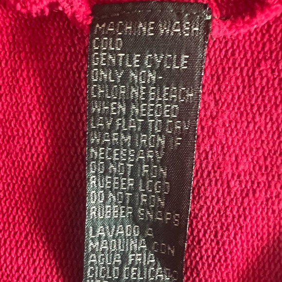 Lauren Jeans Co x Ralph Lauren Hooded Jacket, Zip/Snap Closure, Red/White size L - Picture 8 of 12